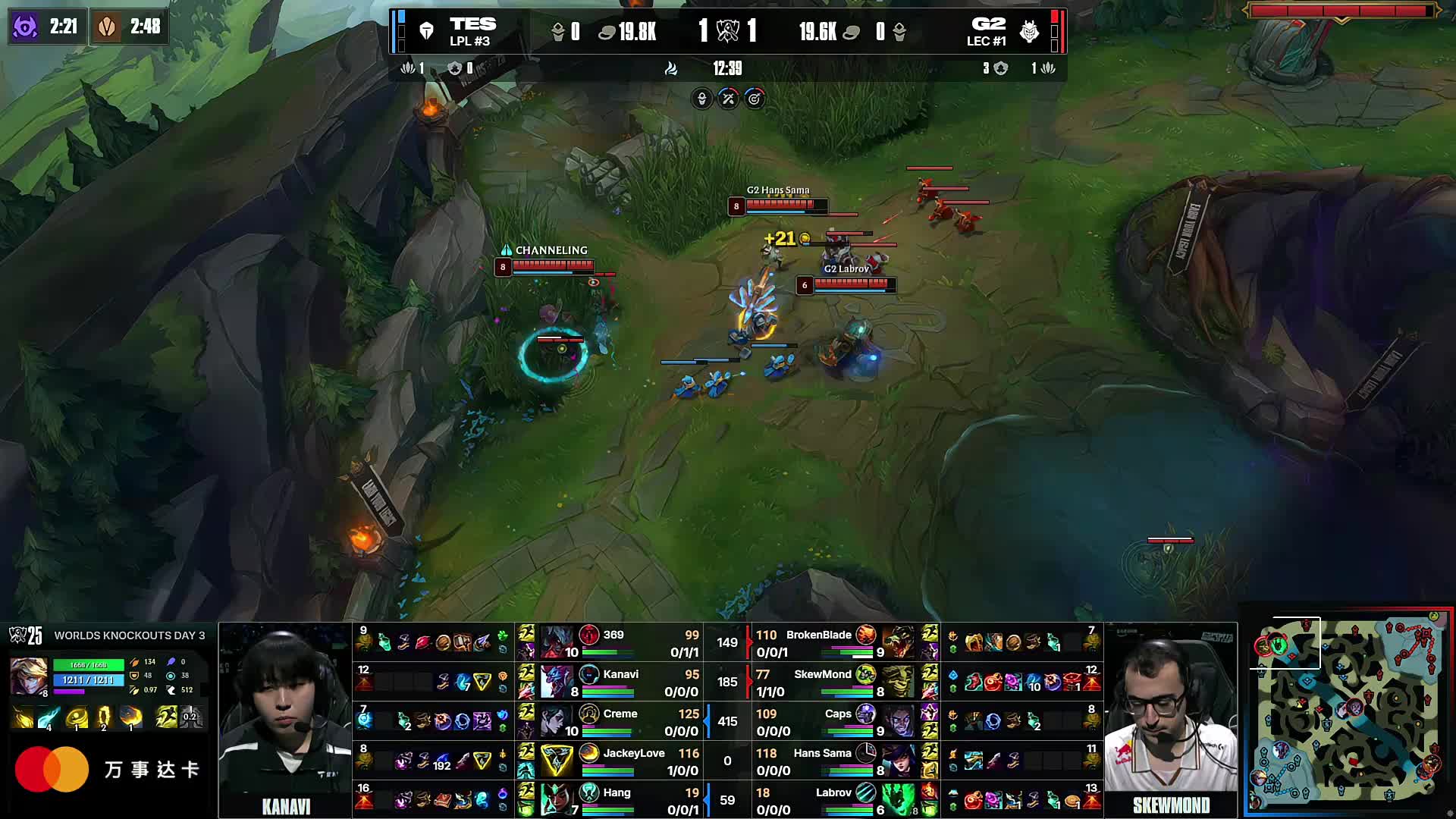 LPL 明天的首发阵容： Karis 和 xqw 在中路进行单挑